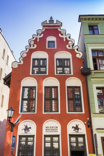 Historic Rycerzy Museum Little Red House Torun Poland — Stockfoto