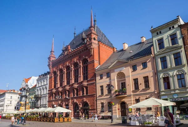 Historic Artus Manor Building Central Market Square Torun Poland — Zdjęcie stockowe