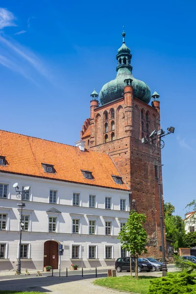 Torre Del Castillo Histórico Plock Polonia — Foto de Stock