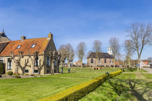 Historische Boerderij Kerk Kleine Stad Sondel Nederland — Stockfoto