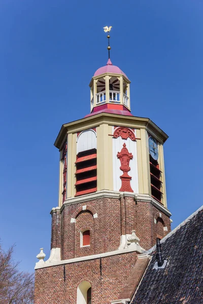 Toren Van Historische Kerk Van Midwolda Nederland — Stockfoto