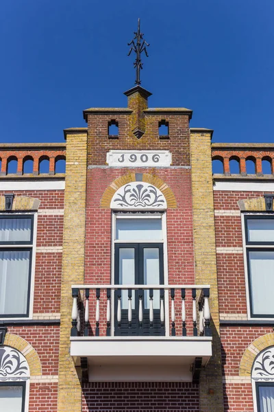 Façade Bâtiment Historique Dans Centre Urk Pays Bas — Photo