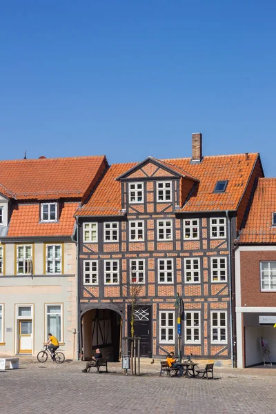 Fachwerkhaus Historischen Marktplatz Helmstedt — Stockfoto