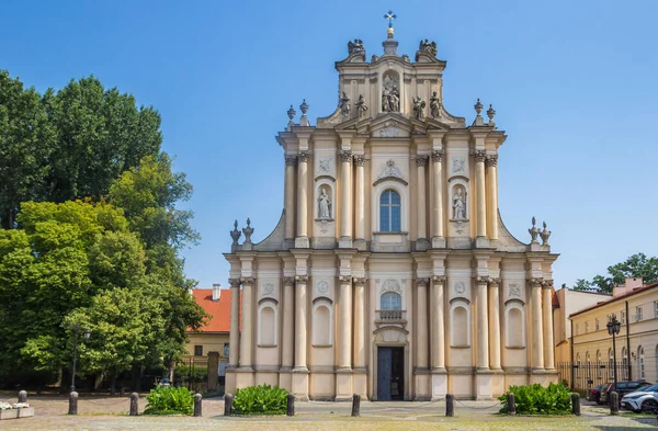 Historic Visitationist Church Center Warsaw Poland — Stock Photo, Image