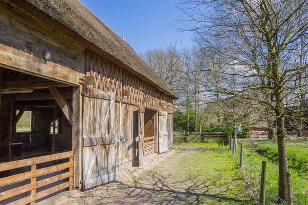 Old Wooden Barn Historic Village Orvelte Netherlands — Stock Photo, Image