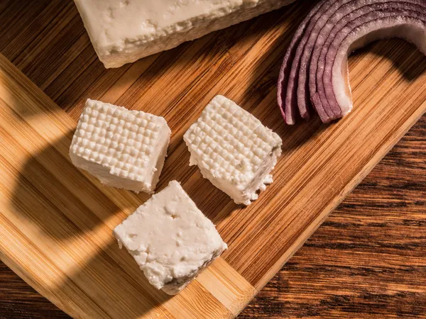 Brined cow's cheese — Stock Photo, Image