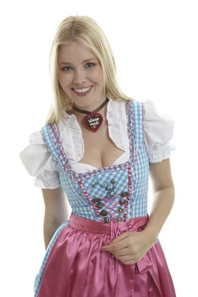 Kvinna i dirndl — Stockfoto