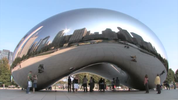 Chicago nuvem portão — Vídeo de Stock