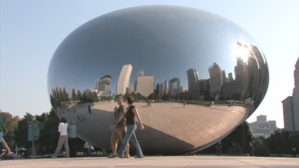 Chicago Cloud Gate — Stok video