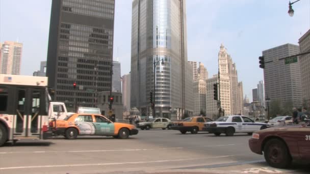 Verkeer van chicago — Stockvideo