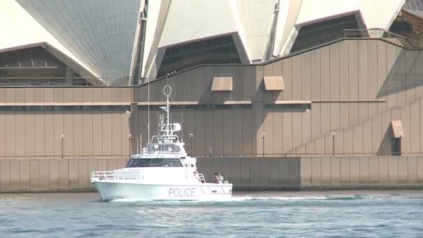 Ópera de Sydney y puente del puerto — Vídeo de stock