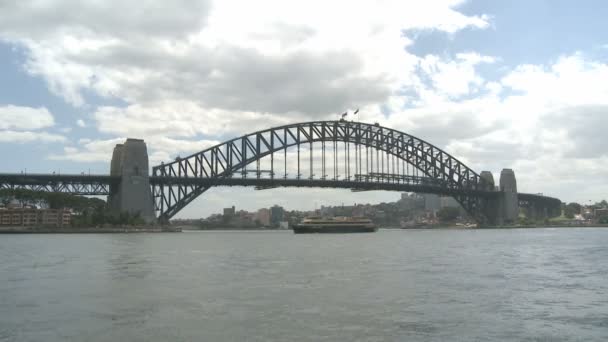 Ponte sul porto di Sydney — Video Stock