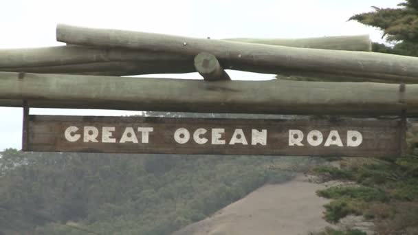 Grande estrada oceânica — Vídeo de Stock