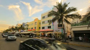 Miami Beach Ocean Drive timelapse