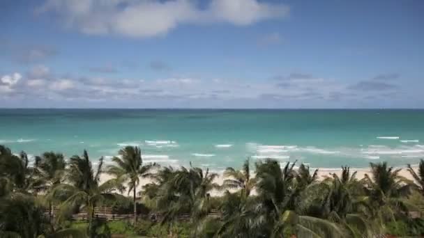 Майами-Бич Timelapse — стоковое видео