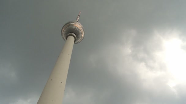 Torre della televisione Berlino — Video Stock