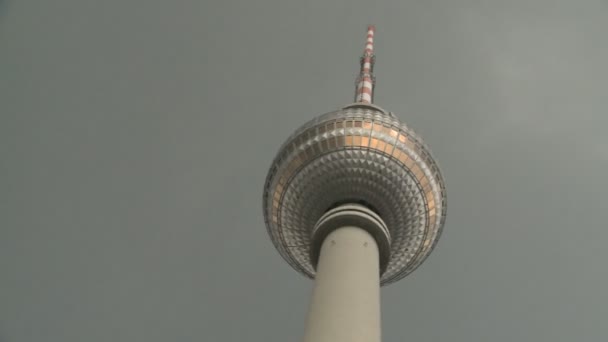 Television Tower Berlin — Stock Video