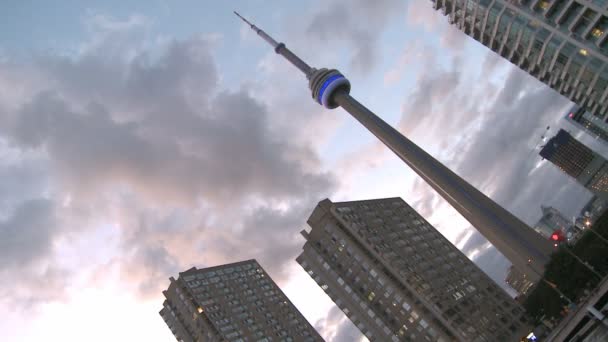 Toronto CN-tårnet – stockvideo
