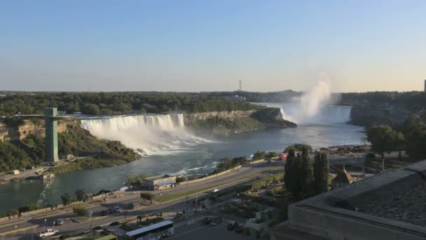 Pôr-do-sol Timelapse Niagara Falls — Vídeo de Stock