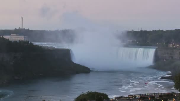 Timelapse Niagara Falls nascer do sol — Vídeo de Stock