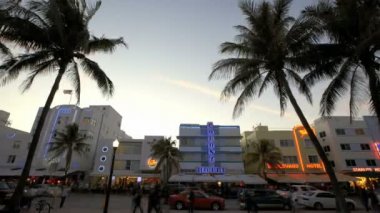 Miami Beach Ocean Drive timelapse