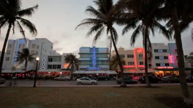Miami Beach Ocean Drive timelapse