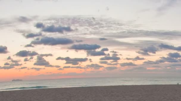 Miami beach gündoğumu timelapse — Stok video