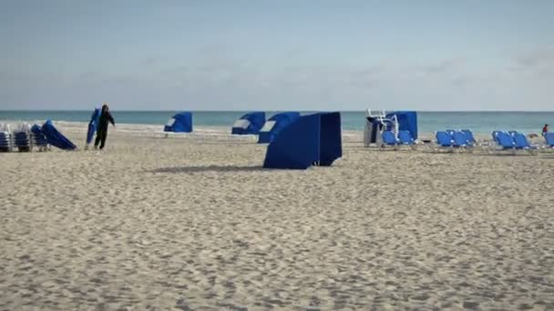 Miami Plajı Zamanlaması — Stok video
