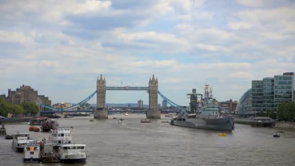 Tower Bridge Londres — Vídeo de Stock