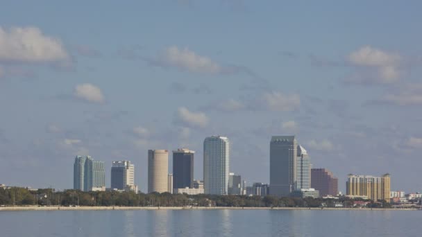 Tampa panoramę timelapse — Wideo stockowe