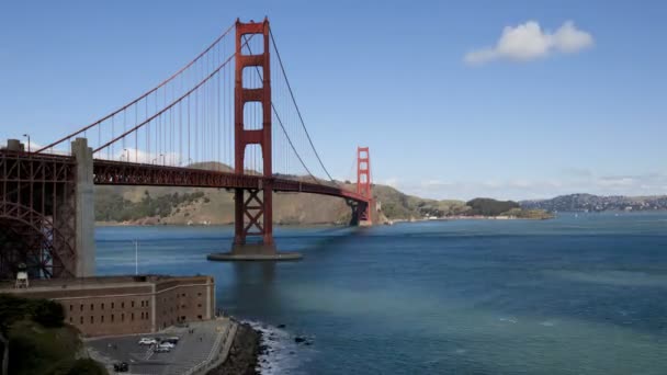 San Francisco Golden Gate-bron — Stockvideo