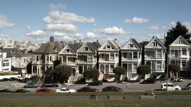 San Francisco pintado señoras Timelapse — Vídeos de Stock