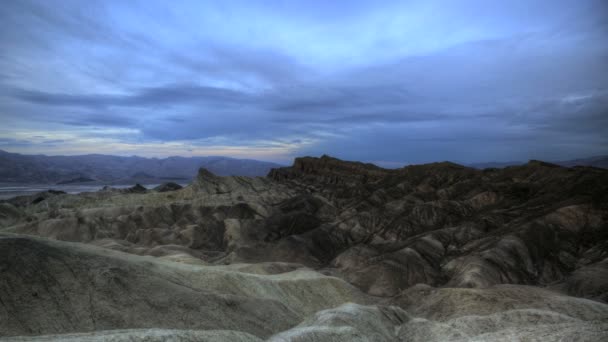 Timelapse punto Zabriskie — Video Stock