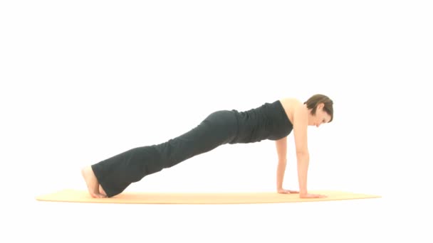 Yoga asana — Stockvideo