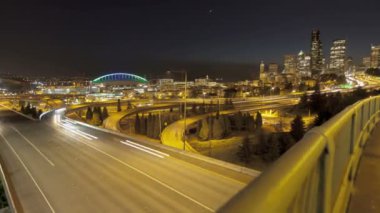 Seattle günbatımı eyaletler arası trafik