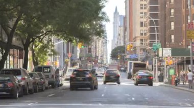 Broadway'de Timelapse trafik
