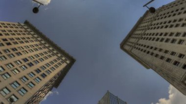 bulutlar şehirde Timelapse