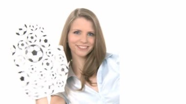 kadın dalgalar büyük eldiven