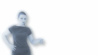 bir kadının hologram