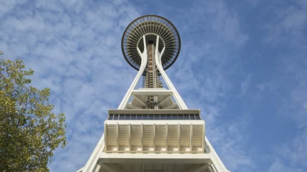 Aguja espacial de Seattle — Vídeo de stock