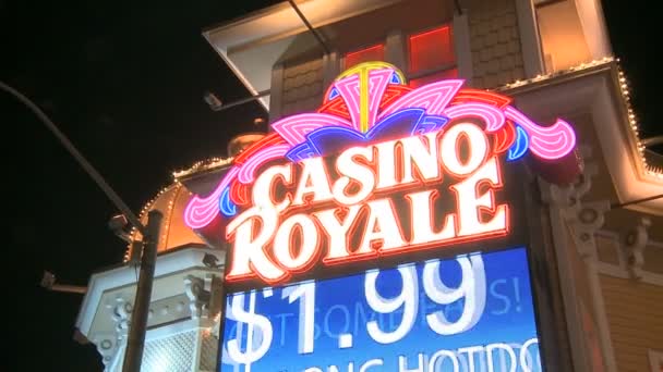 Лас-Вегас Казино Royale — стоковое видео