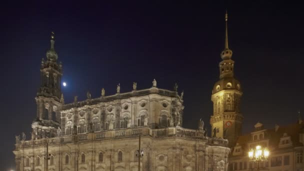 Timelapse St. Trinitatis Dresden — Stockvideo