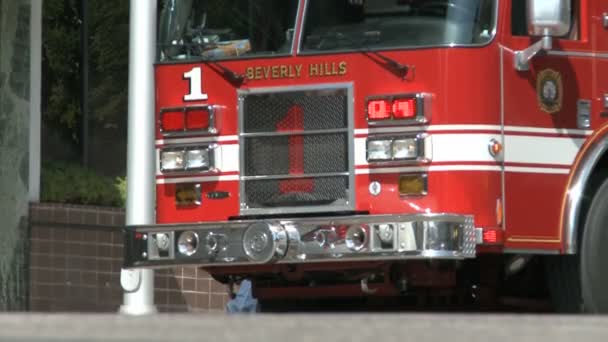 L.A. Fire Engine — Stock Video