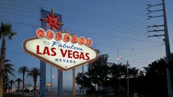 Welkom in Las Vegas — Stockvideo