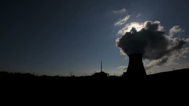 Central nuclear — Vídeos de Stock