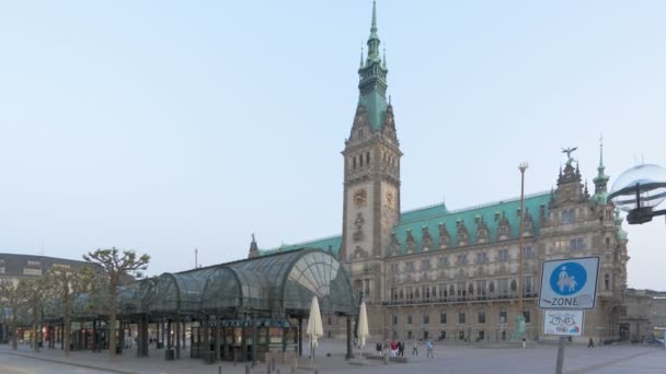 Hamburg-stadhuis — Stockvideo