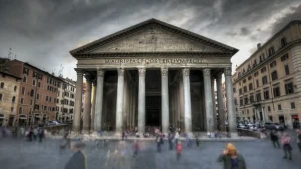 Pantheon Rome — Stockvideo