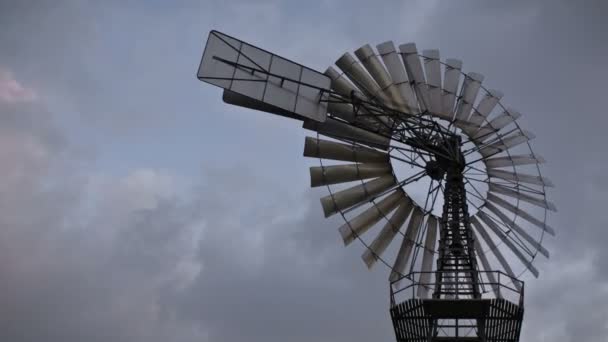 Moinho de vento histórico — Vídeo de Stock