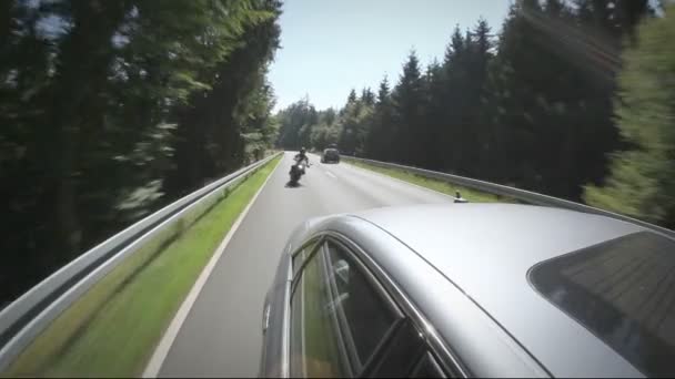 Motorradrennen — Stockvideo