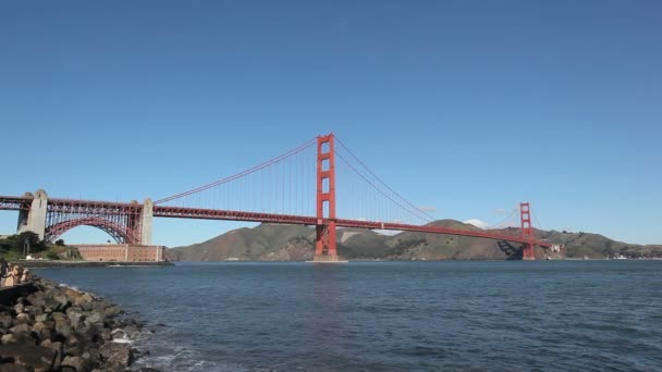 Puente de puerta de oro — Vídeo de stock